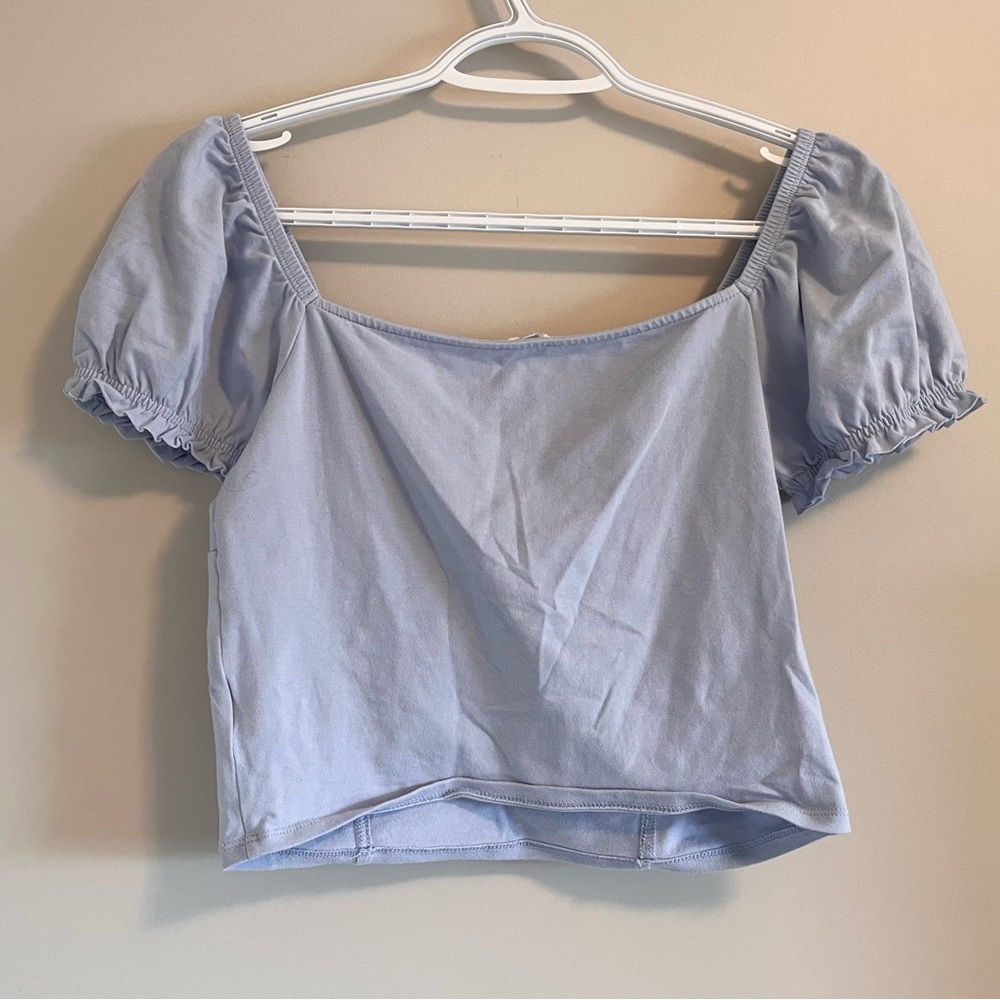Garage Puff Sleeve Crop Top - Picture 6 of 8